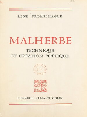 cover image of Malherbe